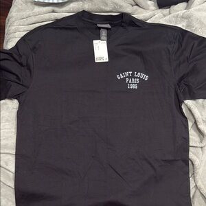 H&M Black Graphic Tee